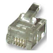 EFB-Elektronik Connecteur modulaire RJ11 pour câble ruban plat 37511.1-100 (100 pièces)-1