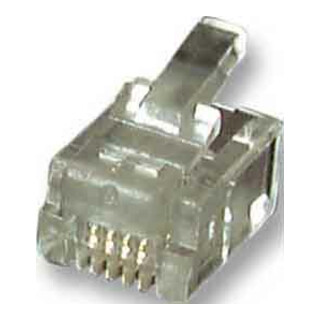 EFB-Elektronik Connecteur modulaire RJ12 pour câble ruban plat 37513.1-100 (100 pièces)