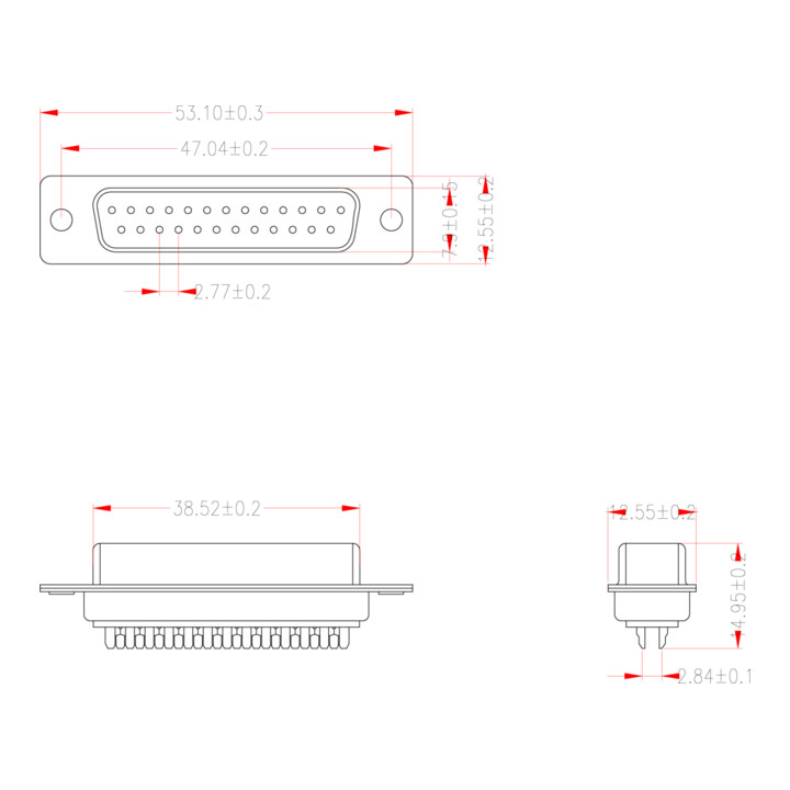 EFB-Elektronik D-Sub Buchse 25-pol. 28611.1