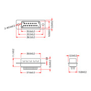 EFB-Elektronik D-Sub Stecker 15-pol. 28656.1-4