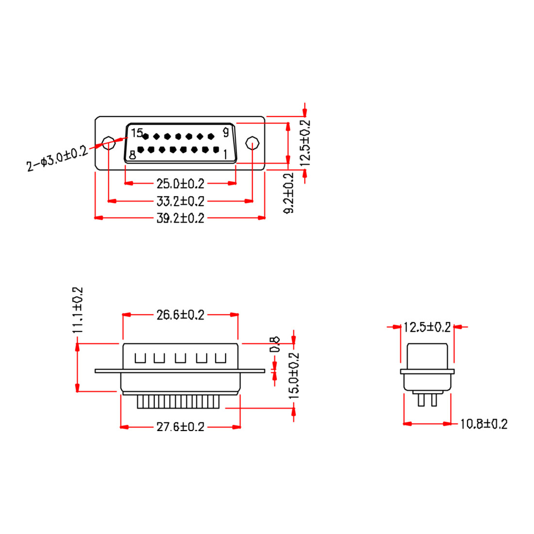 EFB-Elektronik D-Sub Stecker 15-pol. 28656.1