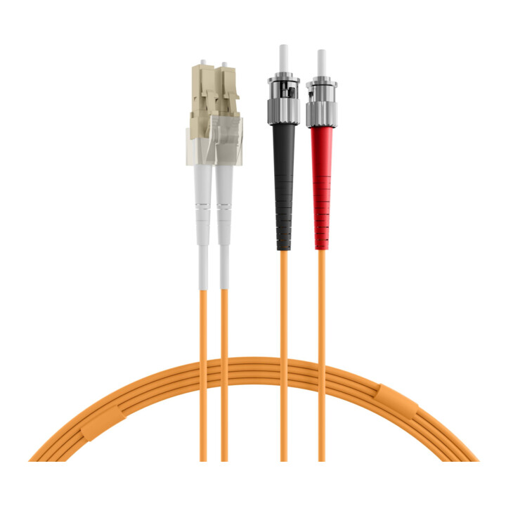EFB-Elektronik LWL Duplexkabel 2m 2xLC/2xST 50/125 O0321.2