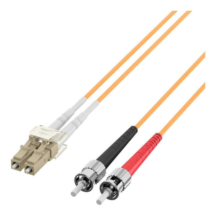 EFB-Elektronik LWL Duplexkabel 2m 2xLC/2xST 50/125 O0321.2