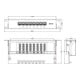 EFB-Elektronik Mini-panneau de brassage 8xRJ45S, Cat5e 1U 37735.8