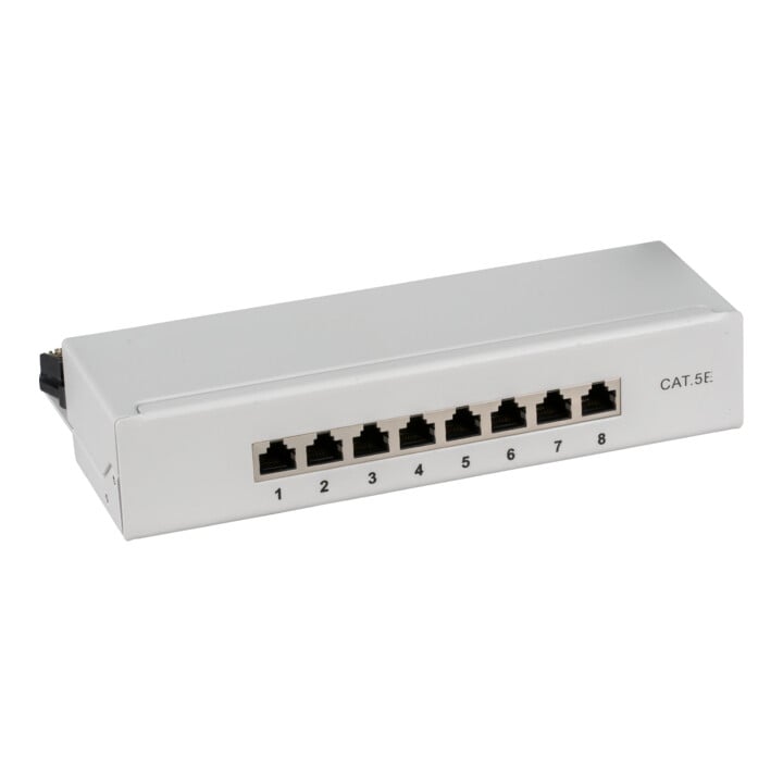 EFB-Elektronik Mini-Patch-Panel 8xRJ45S, Cat5e 1HE 37735.8