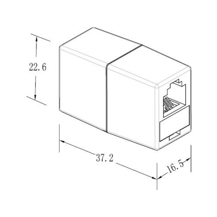 EFB-Elektronik Modular-Kupplung 1:1 geschaltet 37503.1