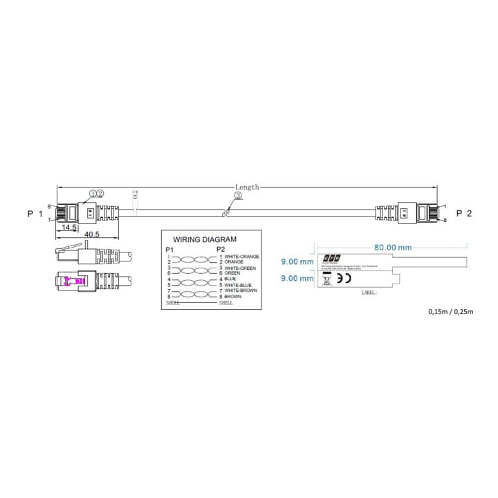 EFB-Elektronik Patchkabel Cat.5e 2xRJ45 mit SF/UTP EC5000 10m gr