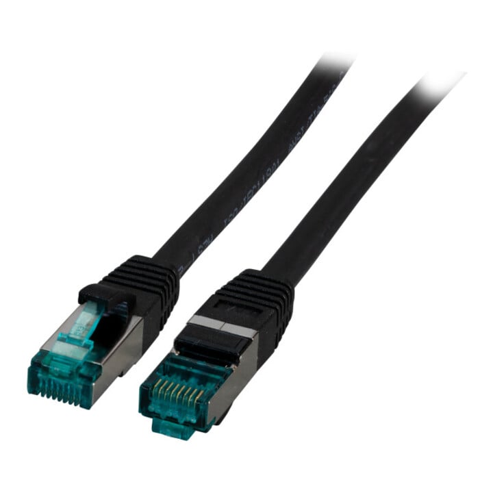 EFB-Elektronik Patchkabel Cat.6A S/FTP RJ45 EC6000A 0.25m sw