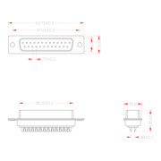 EFB-Elektronik Prise D-Sub 25 broches 28611.1-5