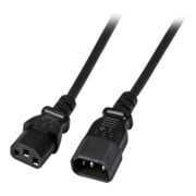 EFB-Elektronik Rallonge d’appareil froid noire 2m IEC C14, C13 EK503.2-1