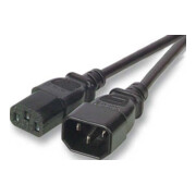 EFB-Elektronik Rallonge pour appareil froid 3x1 3m, C13-C14, pièces, noir EK503.3-1