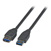 EFB-Elektronik Rallonge USB A-A 3,0 m USB 3.0 noir K5237.3-1