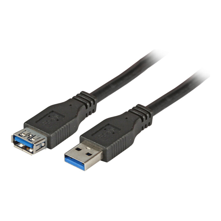 EFB-Elektronik Rallonge USB A-A 3,0 m USB 3.0 noir K5237.3