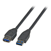 EFB-Elektronik USB-Verlängerung A-A 3,0m USB 3.0 schwarz K5237.3