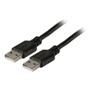 EFB-Elektronik USB2.0 Anschlusskabel 5, 0m sw A-A St/St K5253SW.5-3
