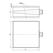 EFFBE Palier de machine LEVELMOUNT KE10C, 115x115 mm-3