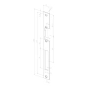 effeff ASSA ABLOY E-Türöffner 118E mit Flachschließblech 10-24V-4