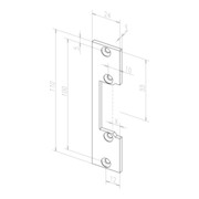 effeff ASSA ABLOY E-Türöffner 17E mit Flachschließblech 6-12V-2