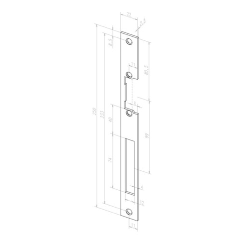 effeff ASSA ABLOY Ouvre-porte électronique 118 avec gâche plate 10-24V