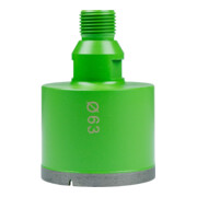 Eibenstock Diamant-Nass-Bohrkrone R½", Ø 63 mm, 40 mm Nutzlänge, Ring