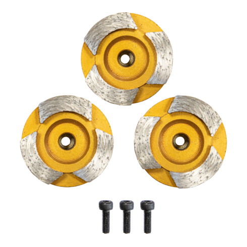 Eibenstock Diamant-Schleifteller Ø 44 mm (3er-Set) Beton