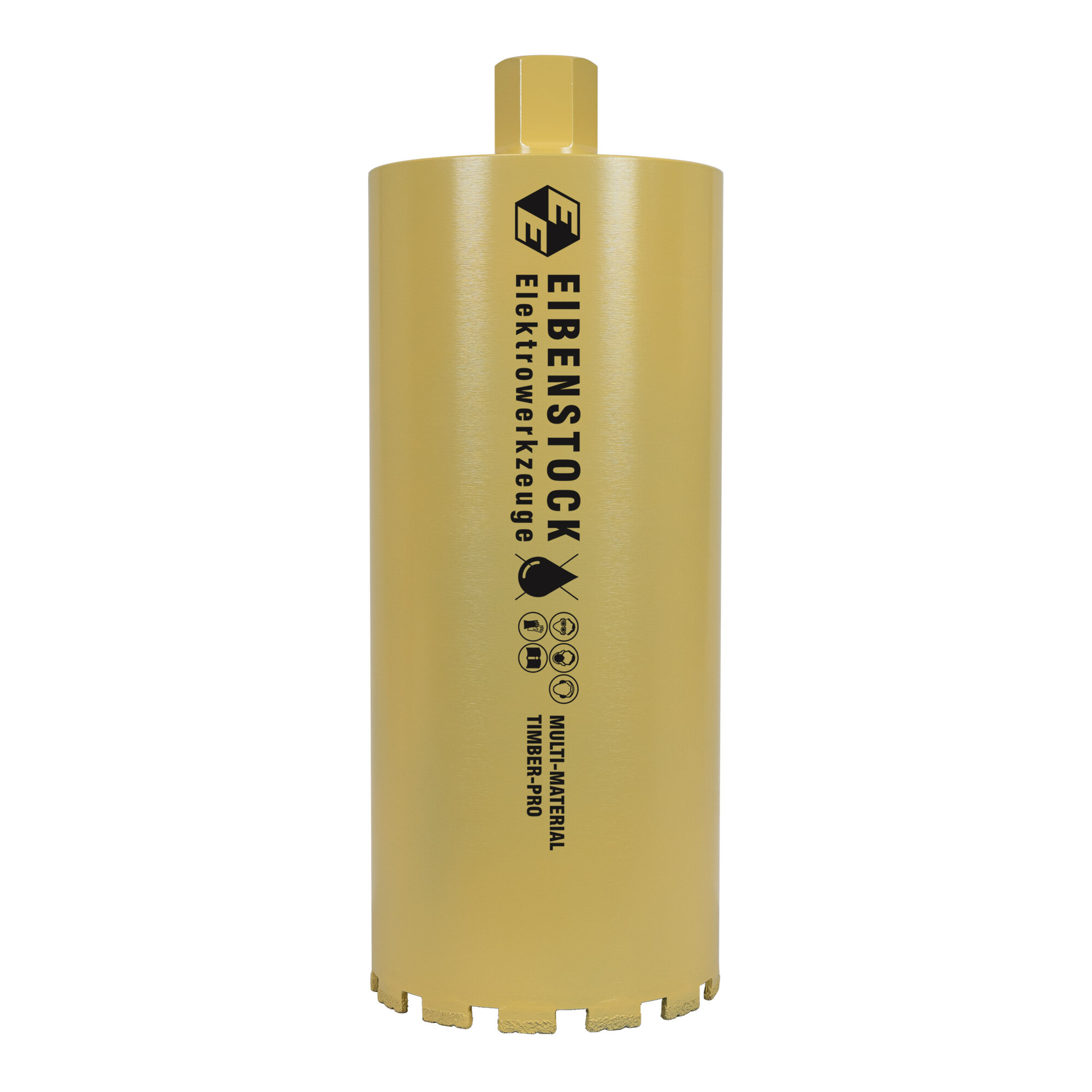 Eibenstock Diamant-Trocken-Bohrkrone Multi-Material TIMBER-PRO 1¼", Ø 162 mm, 350 mm Nutzlänge, 13 Segmente