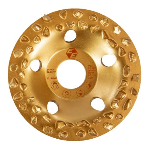 Eibenstock Hartmetall-Frässcheibe grob Ø 100mm (gold)