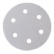 Eibenstock Schleifpapier Sortiment 6-fach gelocht/Klett, Ø 225 mm, je 5 Stück-1