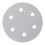 Eibenstock Schleifpapier Sortiment 6-fach gelocht/Klett, Ø 225 mm, je 5 Stück