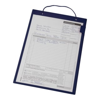 Eichner besteltas blauw A4, zonder sleutelvak