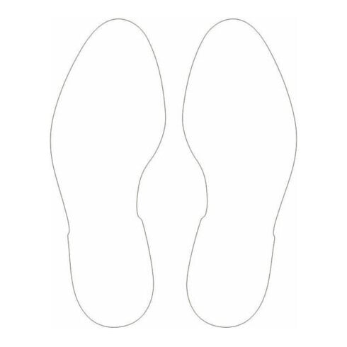 Eichner Bodenmarkierung Fußabdruck links+recht