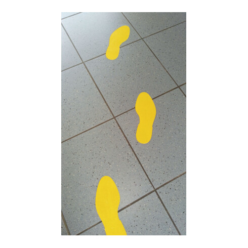Eichner Bodenmarkierung Fußabdruck links+recht