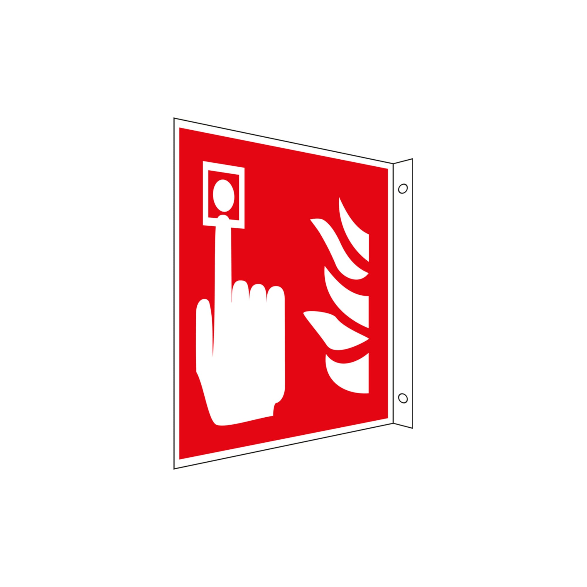 Eichner Brandschutz-Fahnenschild Brandmeldetelefon
