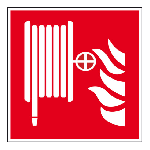 Eichner Brandschutzschild Löschschlauch 20 x 20 cm PVC