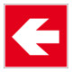 Eichner Brandschutzschild Richtungsangabe links PVC-1