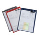 Eichner Cartellina portadocumenti con chiusura a velcro e 2 scomparti DIN A4, blu-4