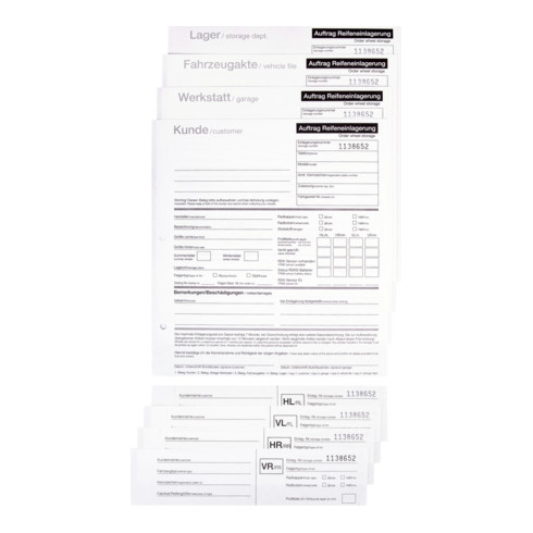 Eichner Einlagerungsformular