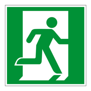 Eichner Fluchtwegsschild Fluchtweg - Notausgang 20 x 20 cm Alu