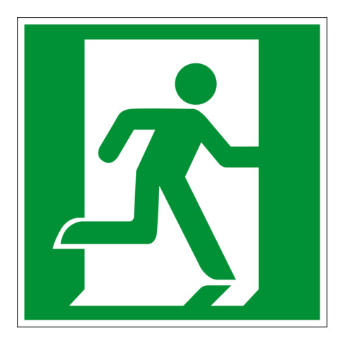 Eichner Fluchtwegsschild Fluchtweg - Notausgang 20 x 20 cm PVC