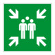 Eichner Fluchtwegsschild Sammelstelle 60 x 60 cm DIN EN ISO 7010-1