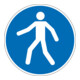Eichner Gebotsschild Fußgängerweg benutzen, O D 31,5 PVC-1