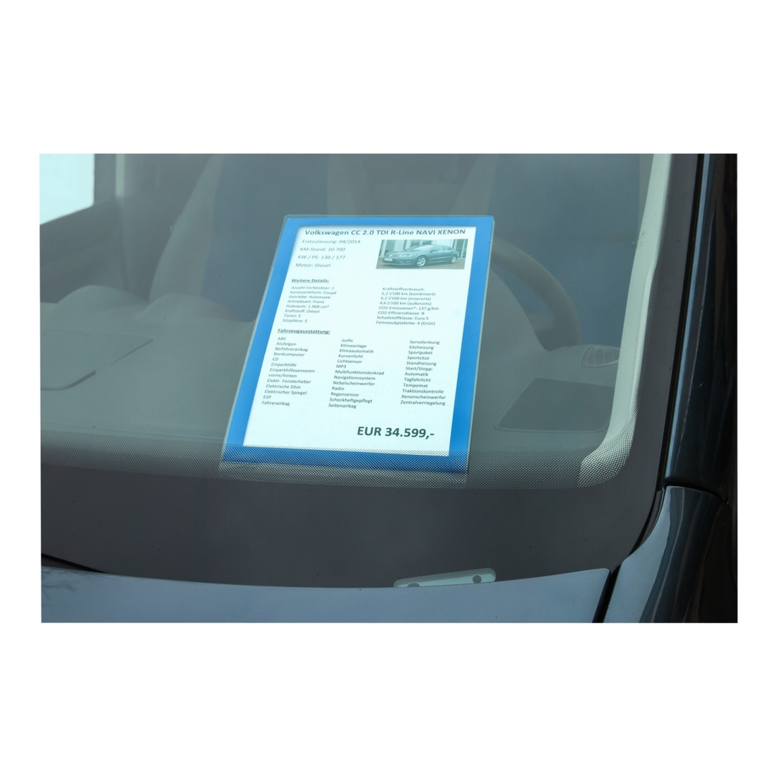 Eichner Intercalaire pour porte-prix DIN A4 jaune vif