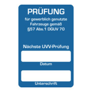 Eichner Kundendienst-Aufkleber Nächste UVV-Prüfung