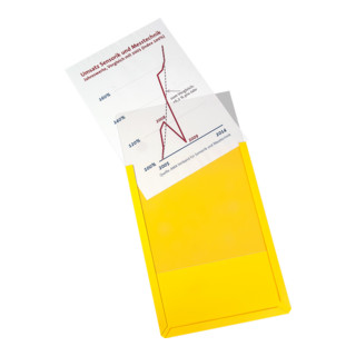 Eichner Magnet-Sichttasche aus Hart-PVC DIN A4 hoch, gelb