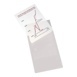 Eichner Magnet-Sichttasche aus Hart-PVC DIN A4 hoch, grau