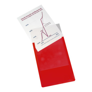 Eichner Magnet-Sichttasche aus Hart-PVC DIN A4 hoch, rot