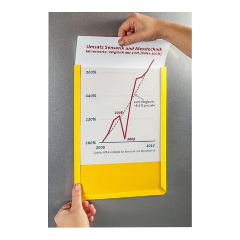 Eichner Magnet-Sichttasche aus Hart- PVC DIN A4 hoch