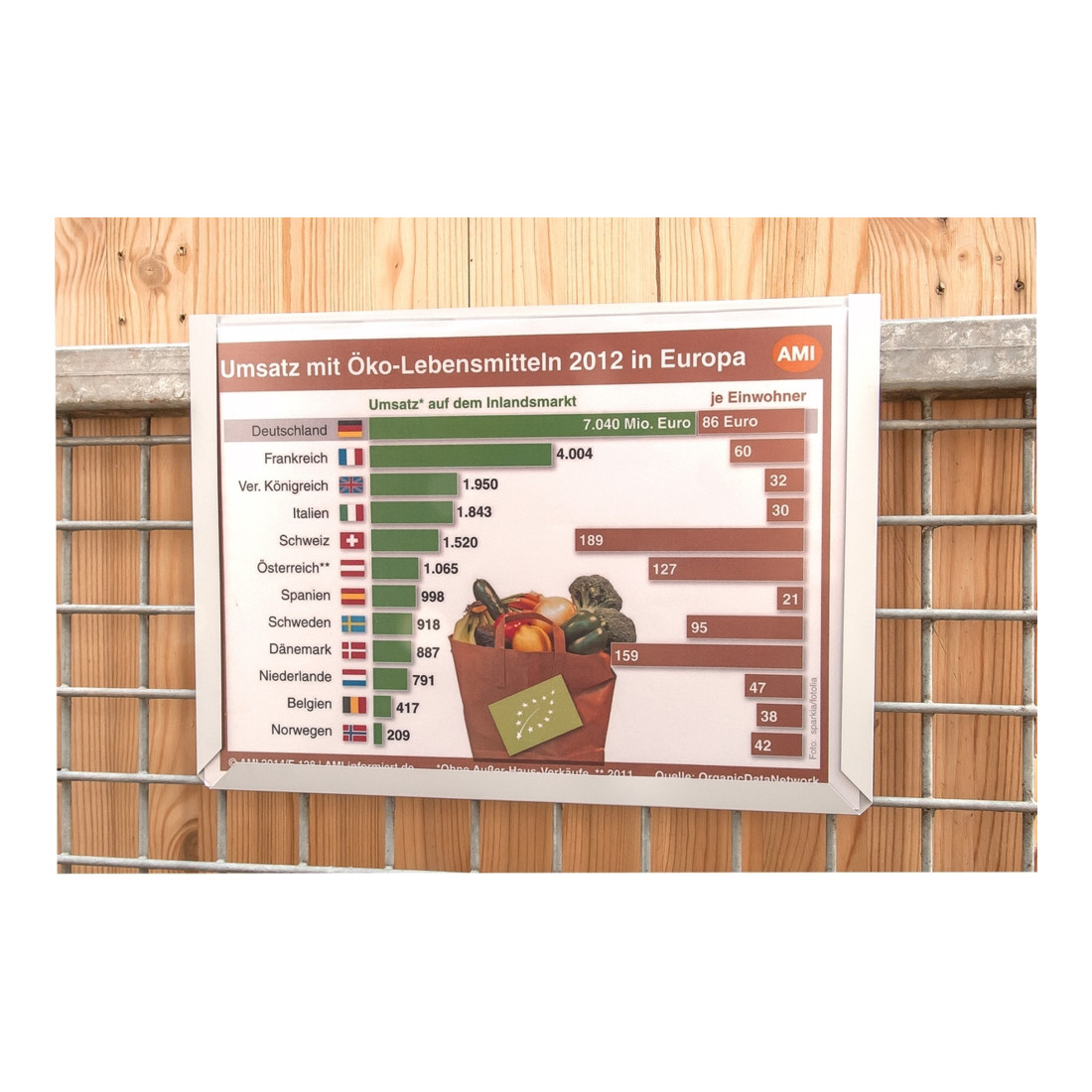 Eichner Magnet-Sichttasche aus Hart-PVC DIN A4 quer