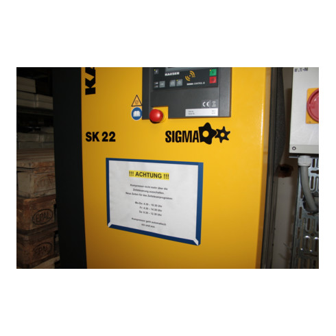 Eichner Magnet-Sichttasche aus Hart-PVC DIN A4 quer