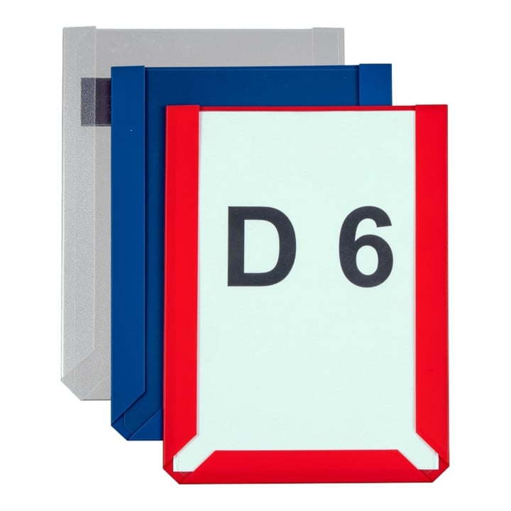 Eichner Magnet-Sichttasche aus Hart-PVC DIN A6 hoch 114 x 154 x 3 mm rot